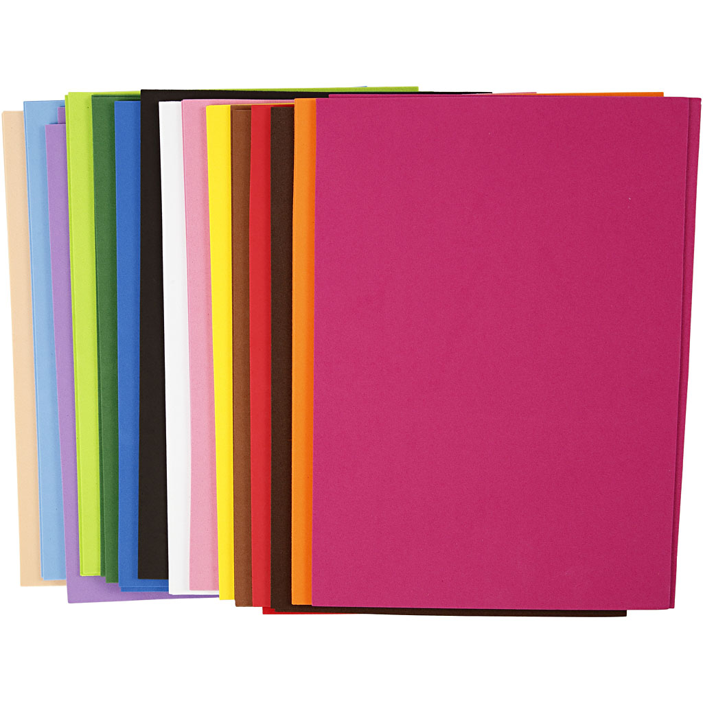 EVA-skum Creativ Company A4 210x297 mm 30 Ass Ark/1 Pk