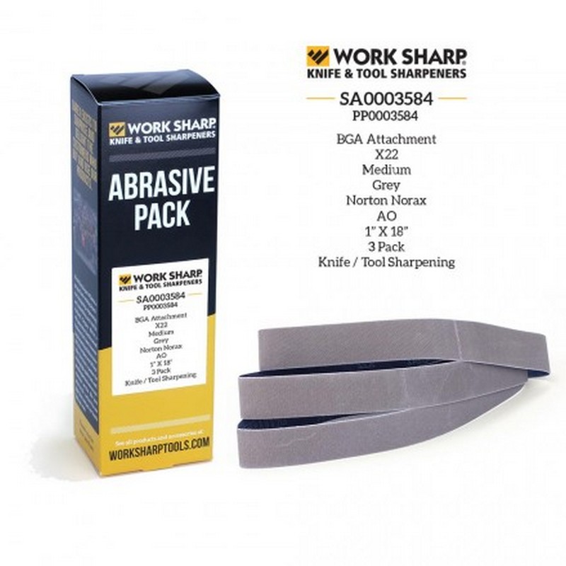 Slipebånd Work Sharp til Båndslipeguide Medium 3-Pk