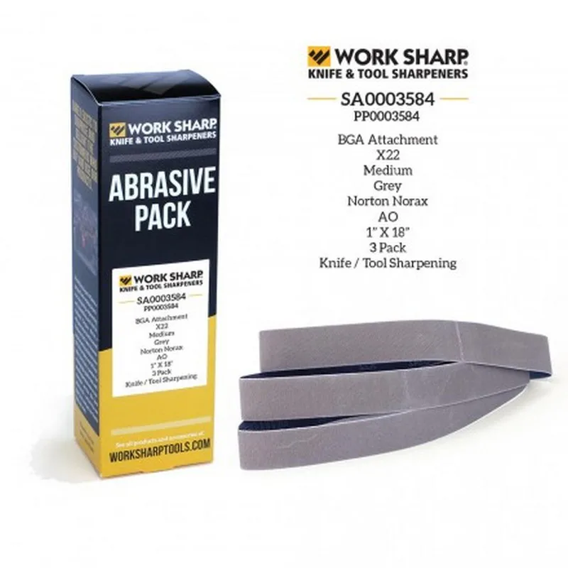 Slipebånd Work Sharp til Båndslipeguide Medium 3-Pk