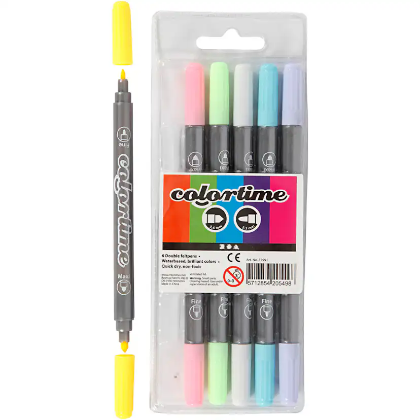 Dobbeltusj Creativ Company Colortime Strek 2,3+36 mm 1 Pk