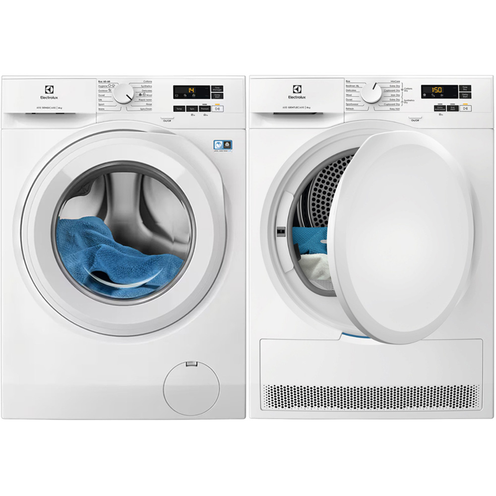 Vaskemaskin/Tørketrommel Electrolux EFI611V84V + EDI610V83V Pakke