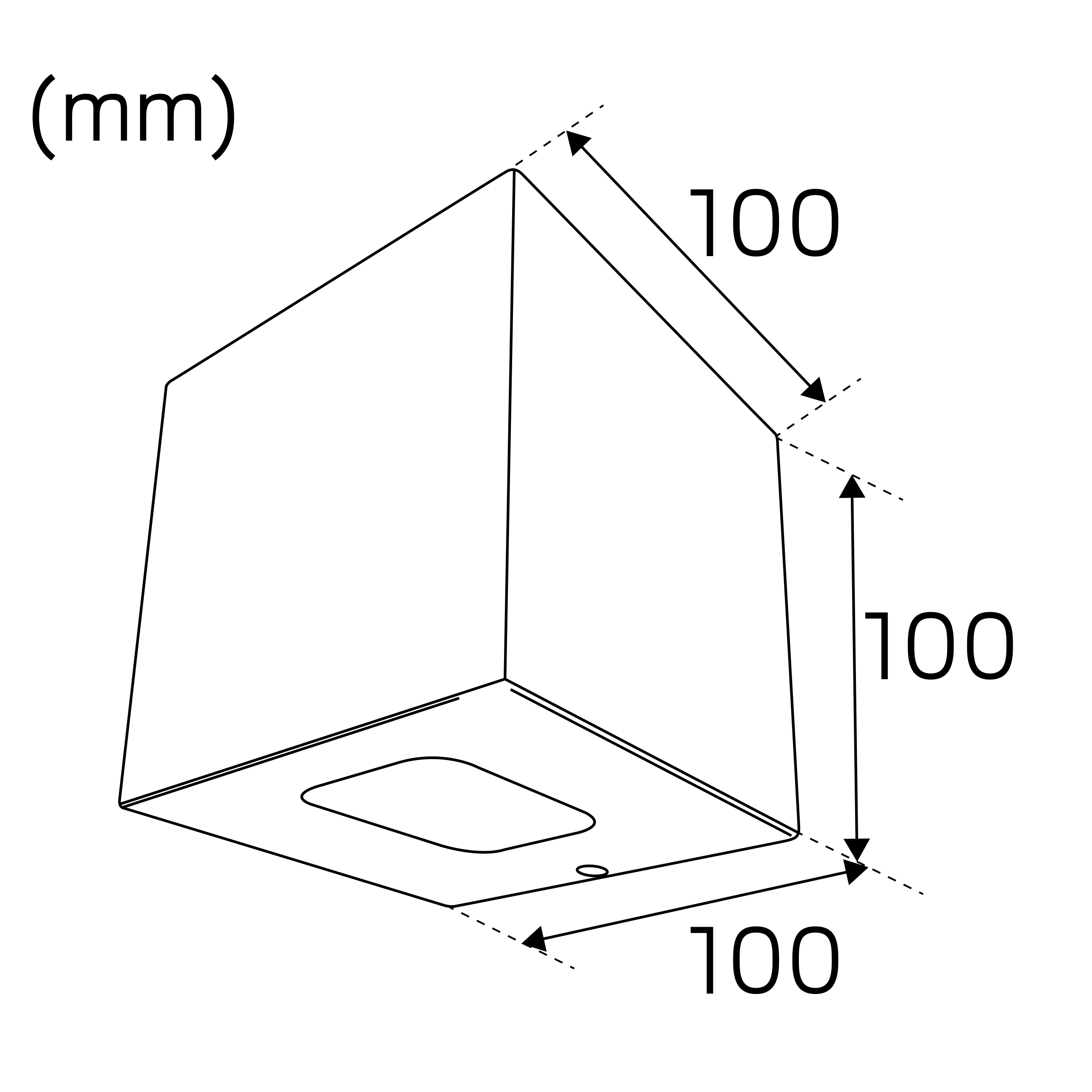 Cube II Vit 3000K Hvit