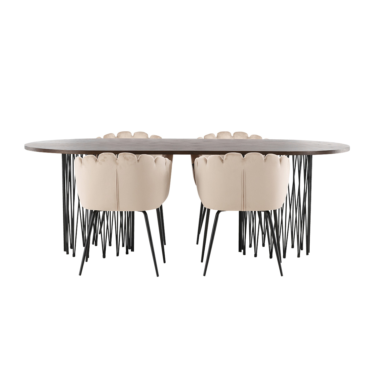 Spisegruppe furniture/fashion Stone med 4 Limhamn Stoler