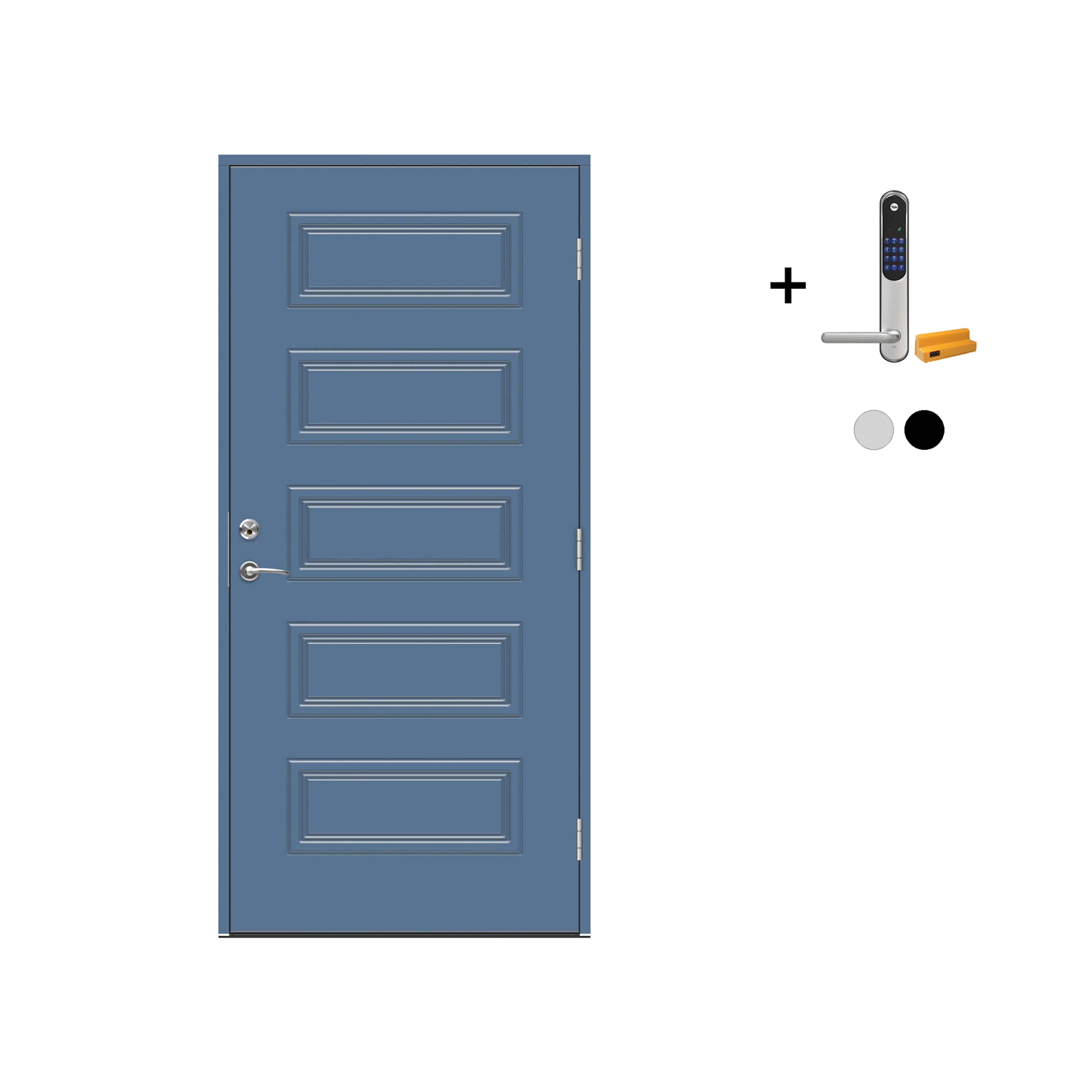 Ytterdør Swedoor Advance-Line Classic Beethoven med Yale Doorman Classic Home