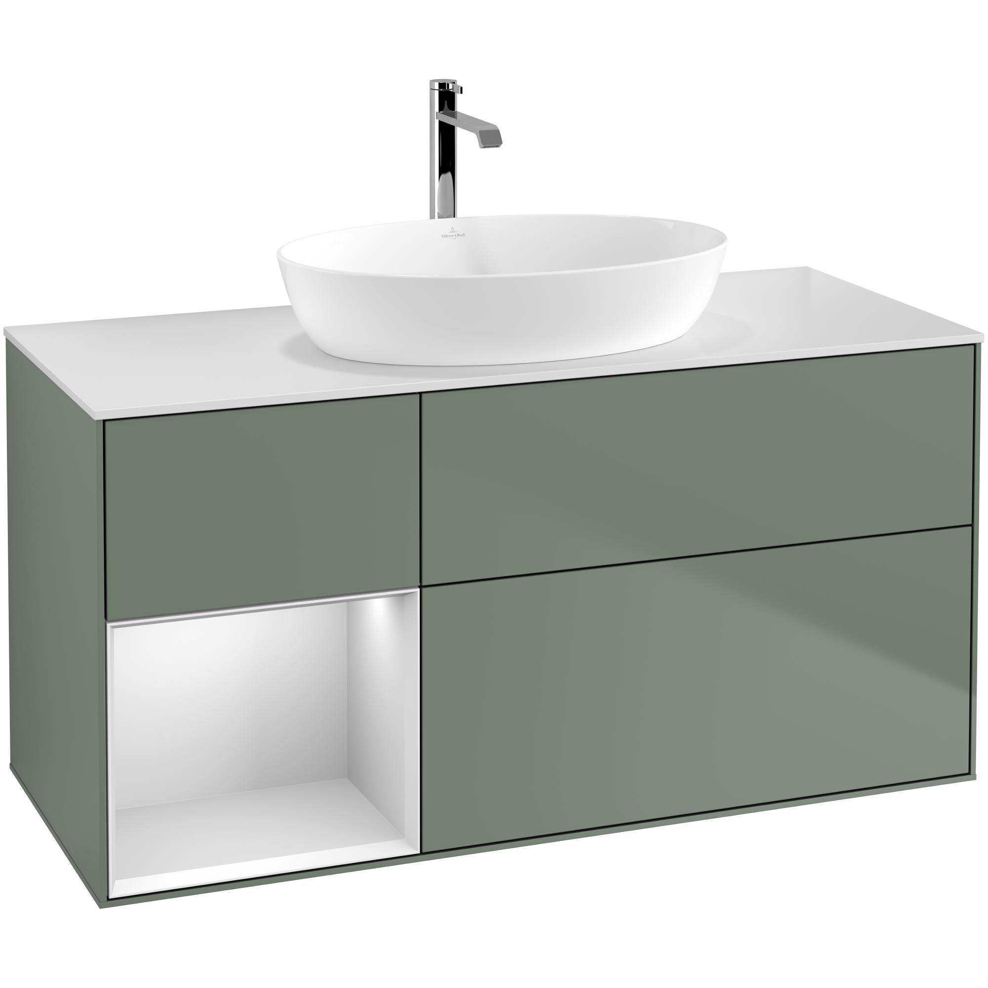 Tvättställsskåp Villeroy & Boch Finion med 3 Lådor Hylla och Bänkskiva för Fristående Tvättställ från Artis & Collaro