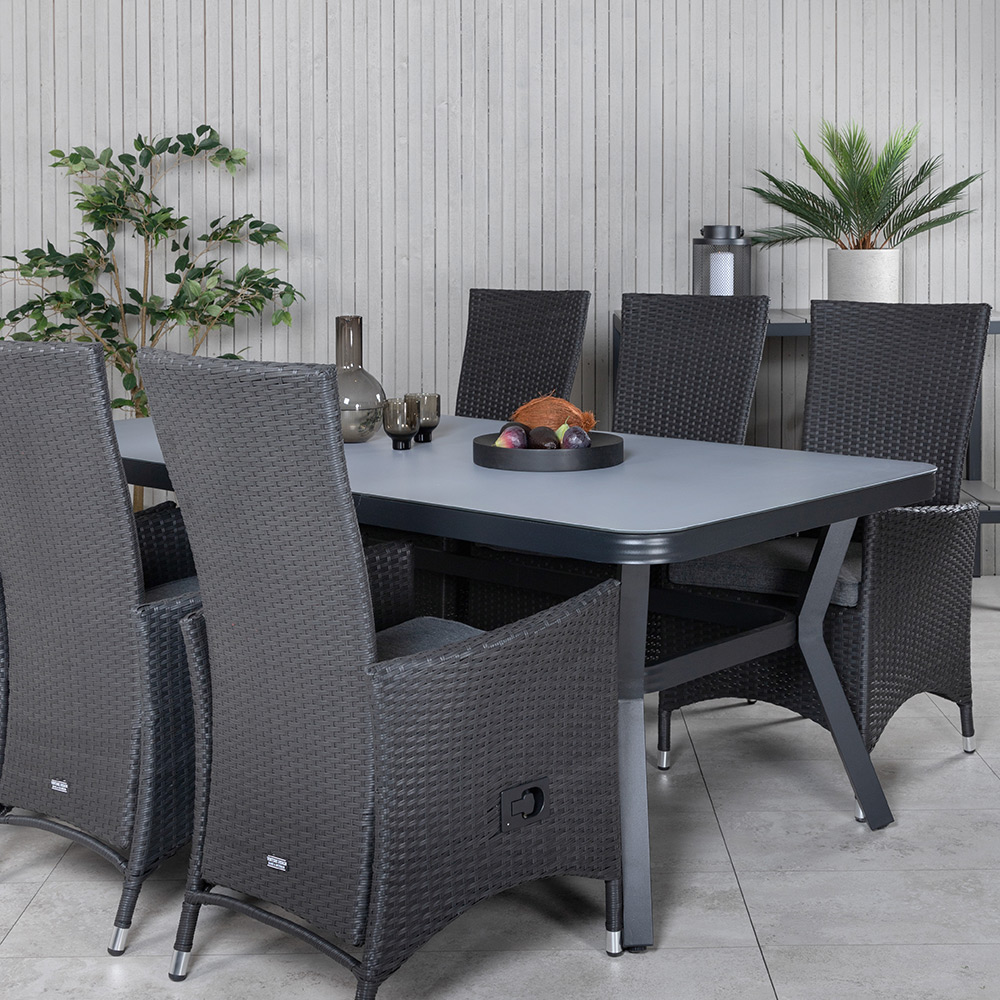 Spisegruppe Venture Home Vyn med 6 Pam Spisestoler