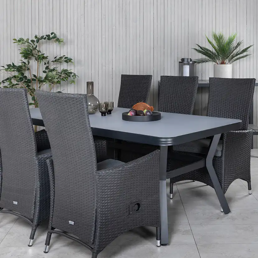 Spisegruppe Venture Home Vyn med 6 Pam Spisestoler