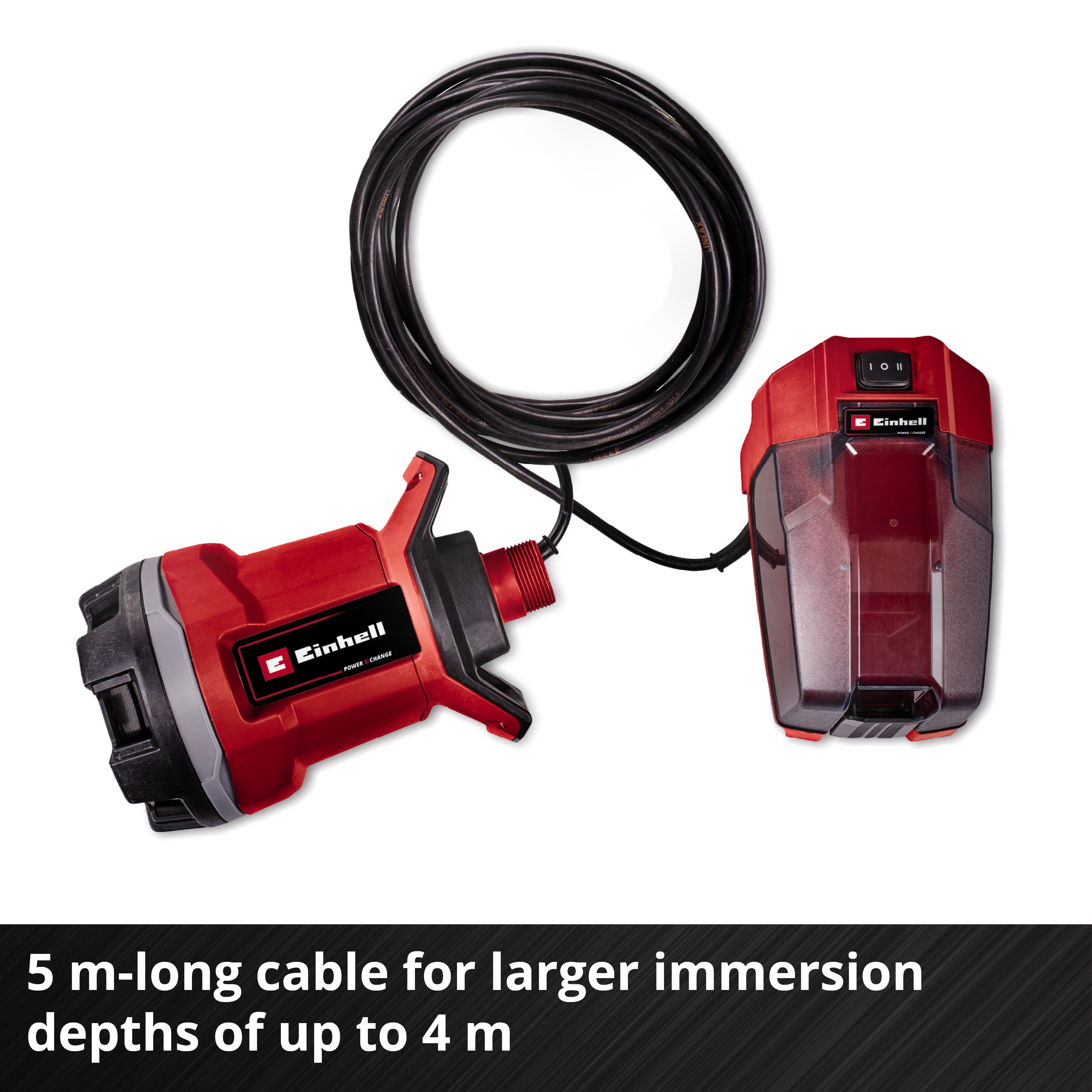 Vannpumpe Einhell GE-DP 18/25 Li Uten Batteri og Lader