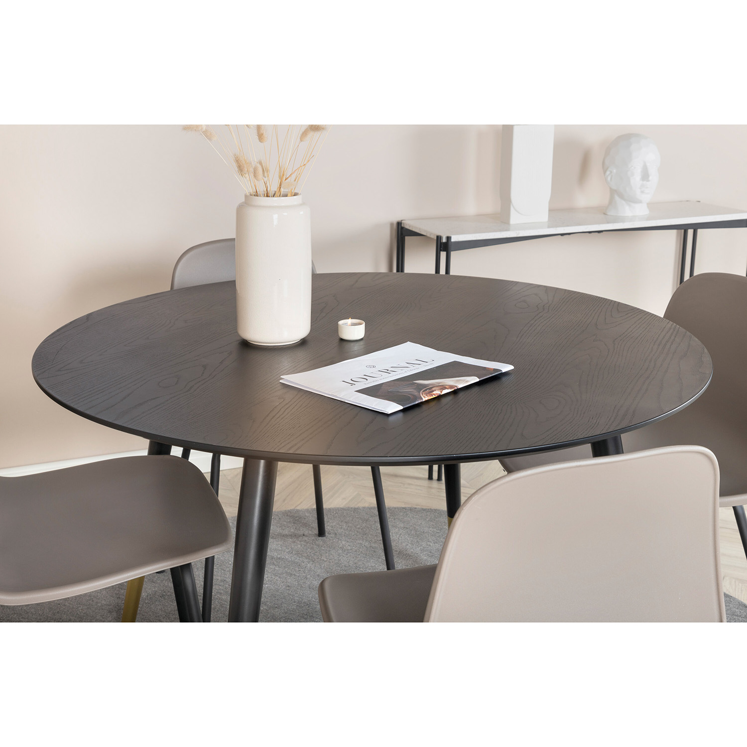 Spisegruppe Venture Home Dipp med 4 Arctic Stoler