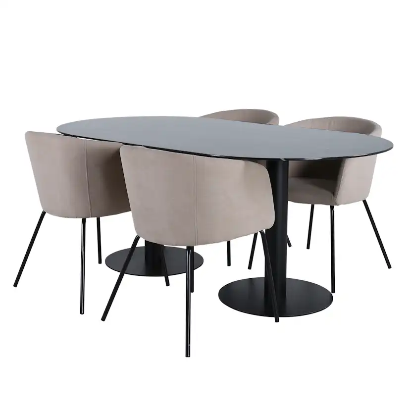 Spisegruppe Venture Home Oslo med 4 Bergen Stoler