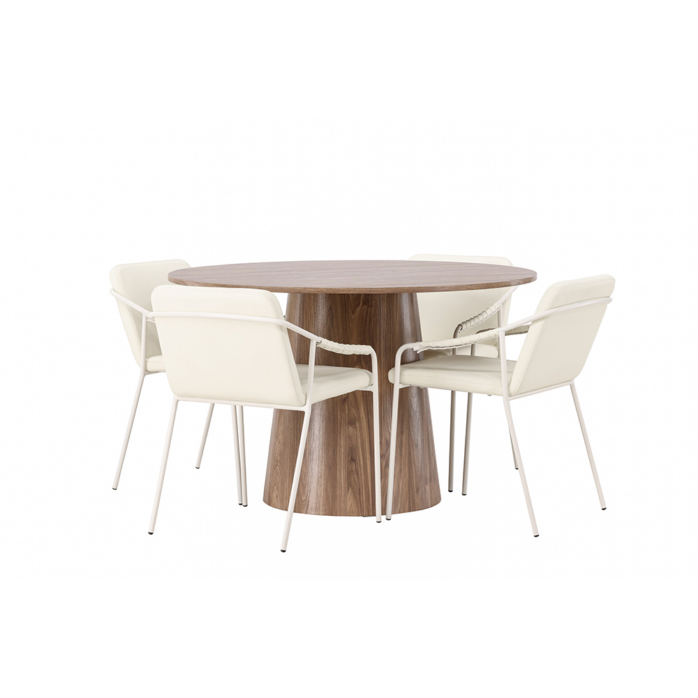 Spisegruppe Venture Home Lanzo med 6 Tvist Stoler