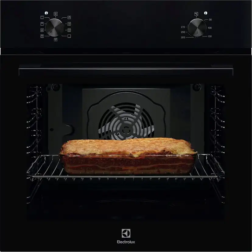 Innbyggingsovn Electrolux EOB105K Sort med Varmluft og AquaClean