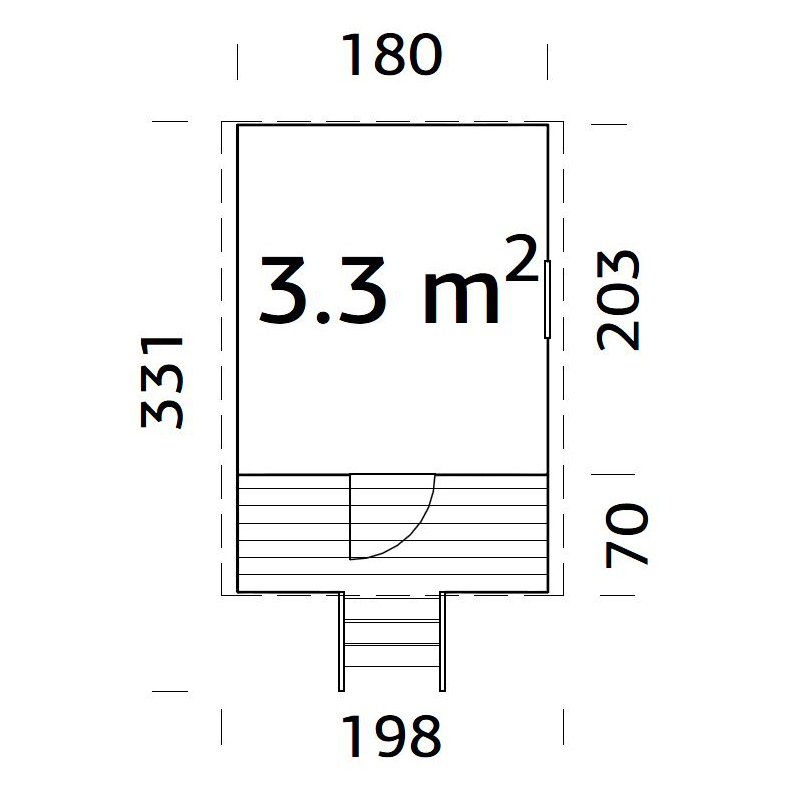 Lekehus Palmako Huck 3,3 m2