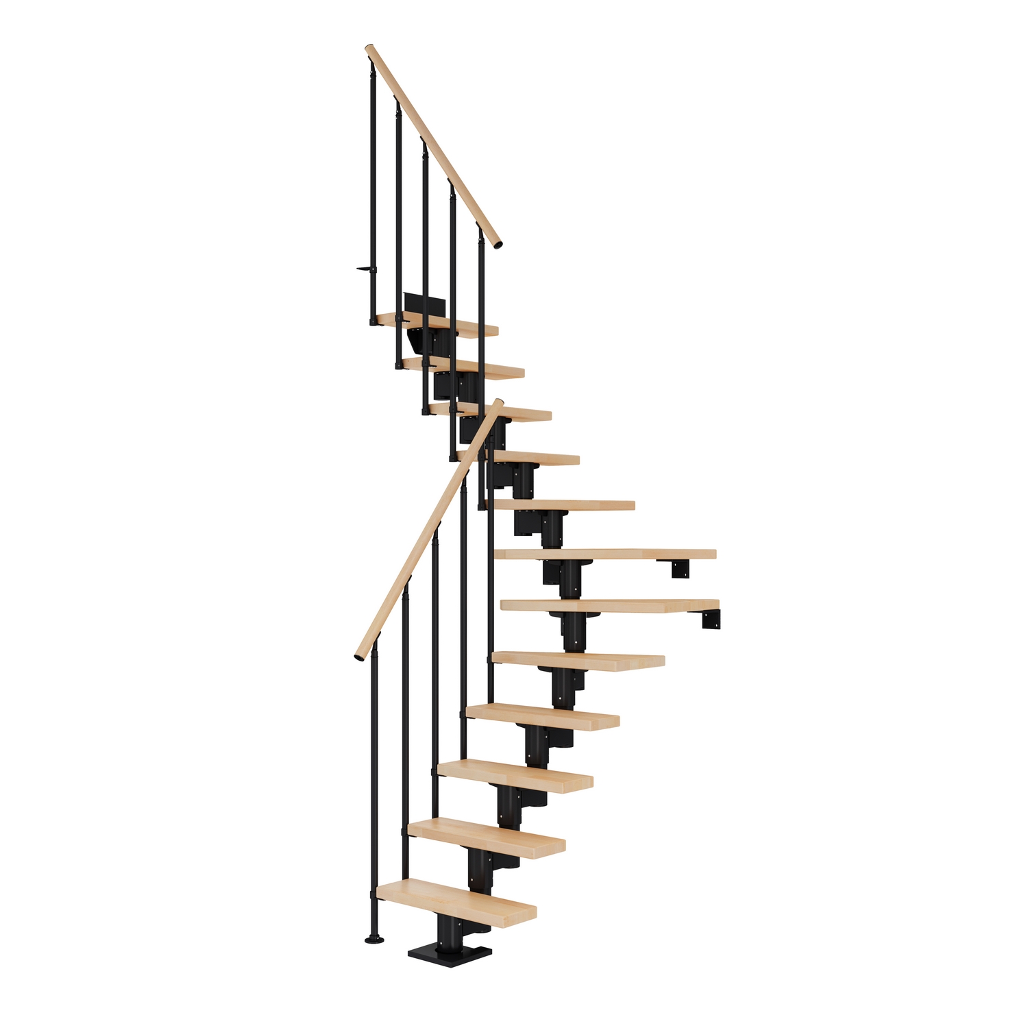 Plassbesparende Trapp Dolle Dublin Bøk 1/4-Sving Classic II