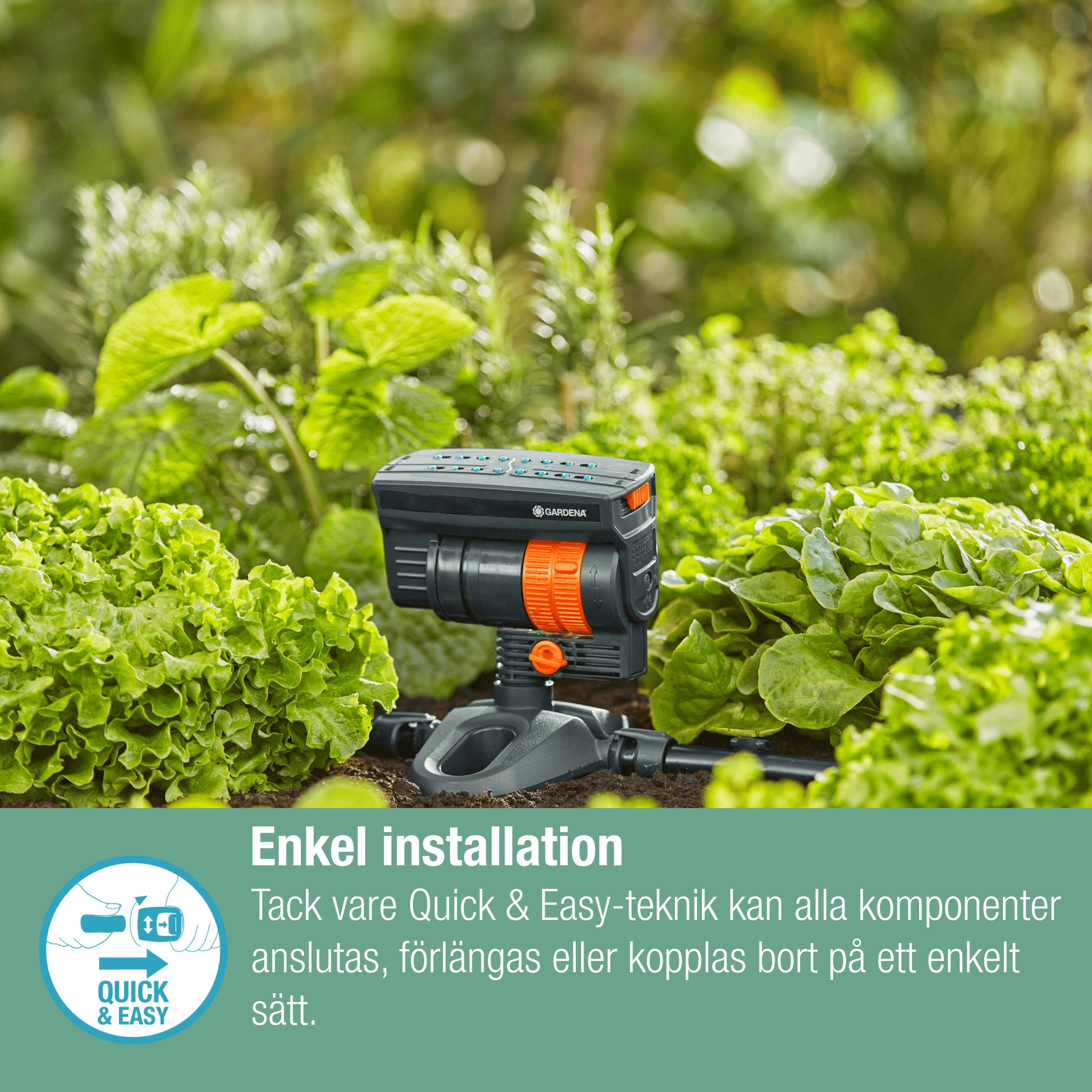 Vannspreder Gardena Micro-Drip OS 90 Rektangulær