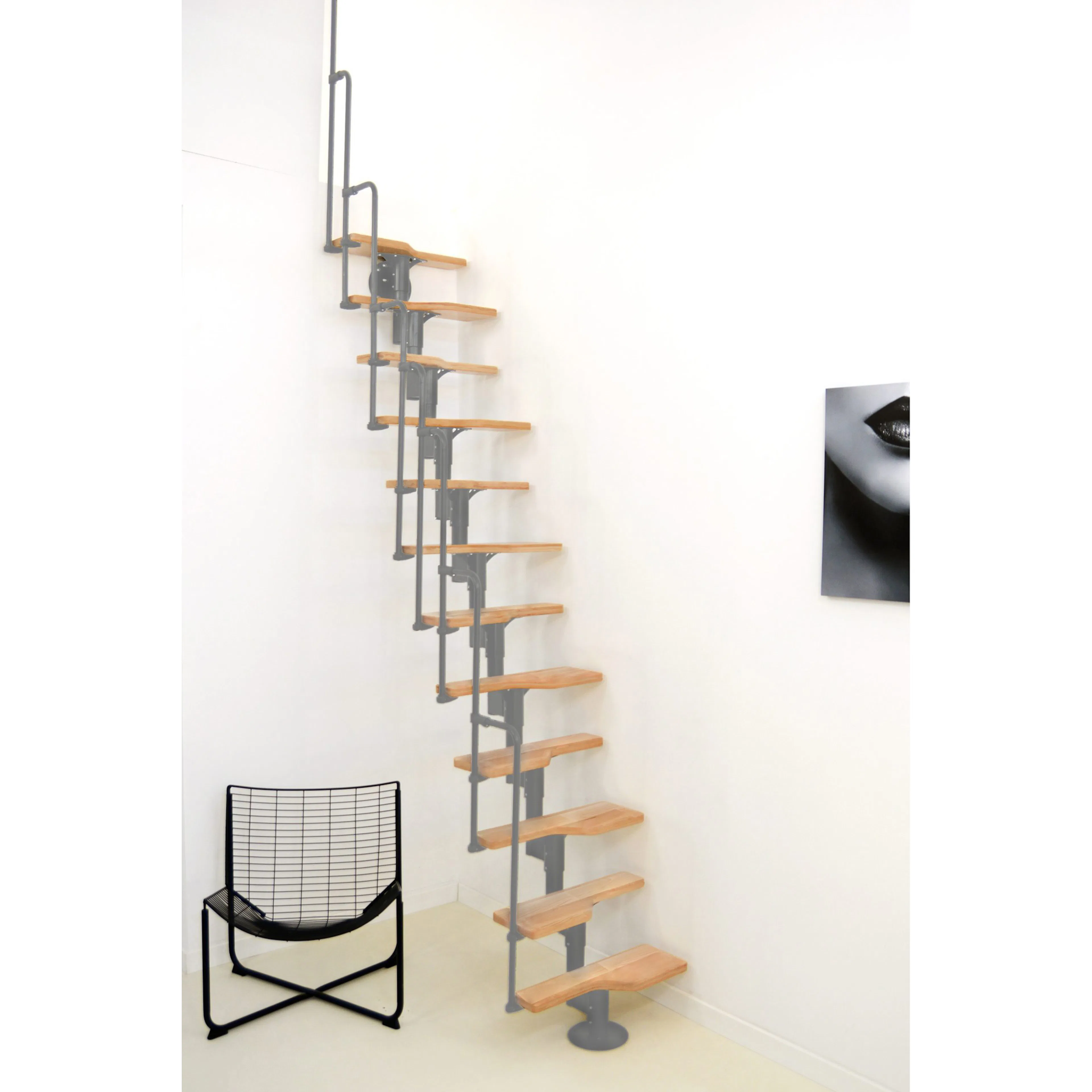 Rekkverk Byggera Euro Design/Paris Svart