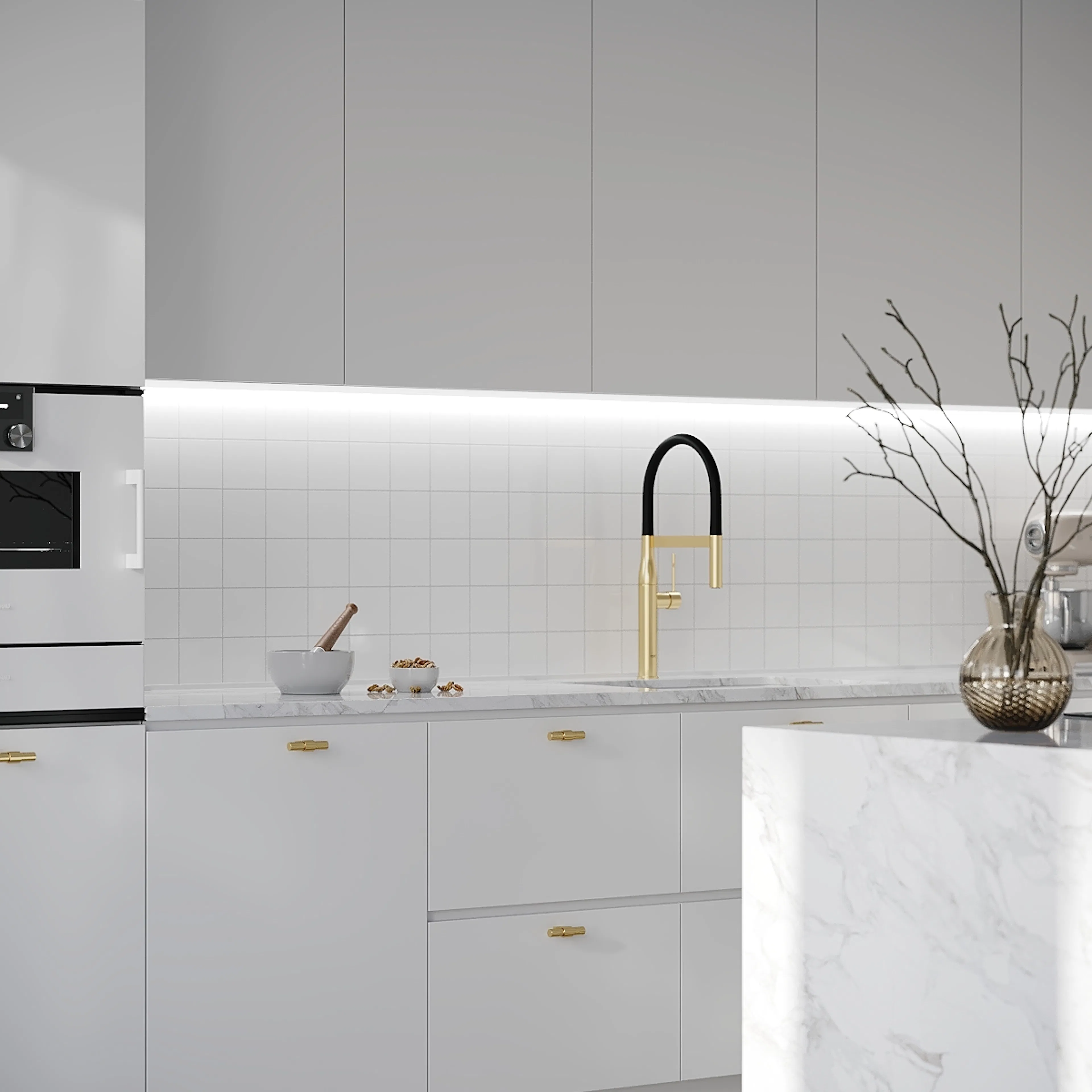 Kitchen Board Fibo 3091-KM1010 Denver White