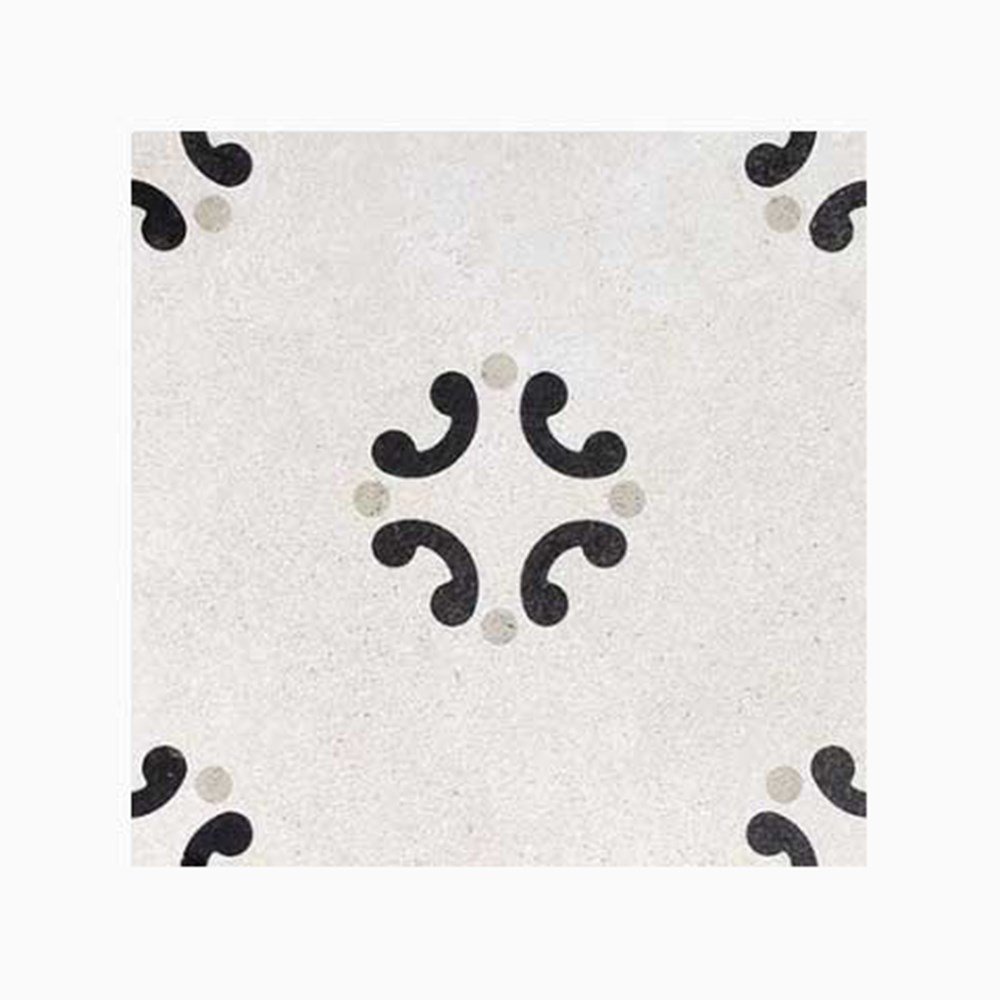 Provbit Klinker Cementine Black & White nr. 3 20x20 cm