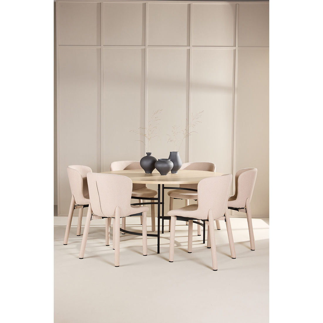 Spisegruppe Venture Home Copenhagen Ø140 cm med 6st Astoria Spisestoler