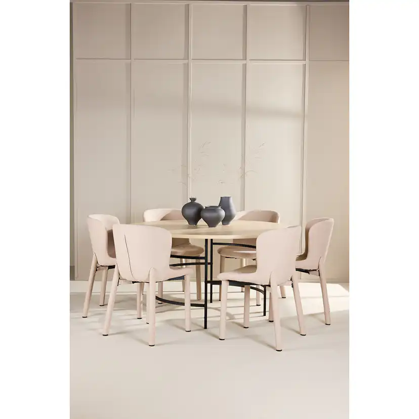 Spisegruppe Venture Home Copenhagen Ø140 cm med 6st Astoria Spisestoler