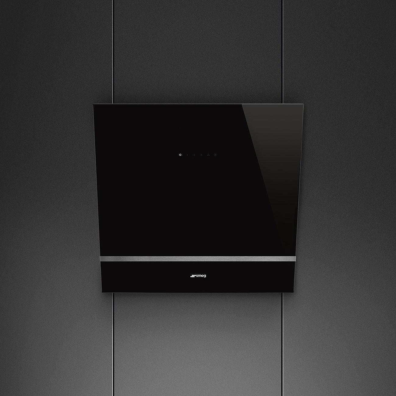 Smeg Väggmonterad Köksfläkt Universal KV26N Sort, 60 cm