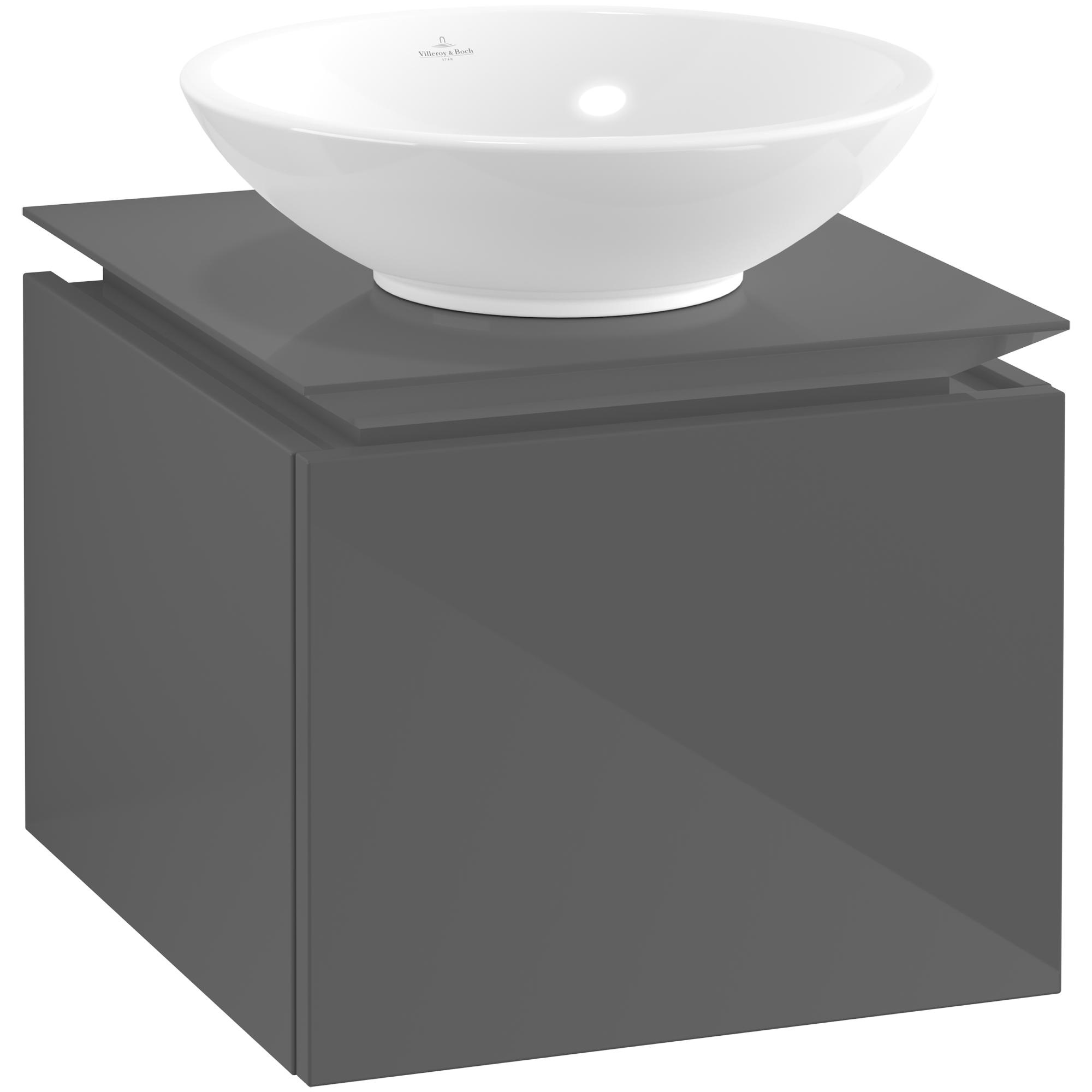 Tvättställsskåp Villeroy & Boch Legato Kompakt 450 med 1 Låda för Ytmonterat Tvättställ | badrum - badrumsmobler - tvattstallsskap-och-kommod | KakelKungen