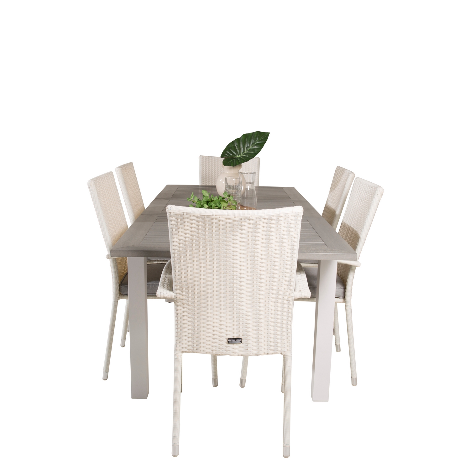 Spisegruppe Venture Home Aleyna 152/210 med 6 Asta Stoler
