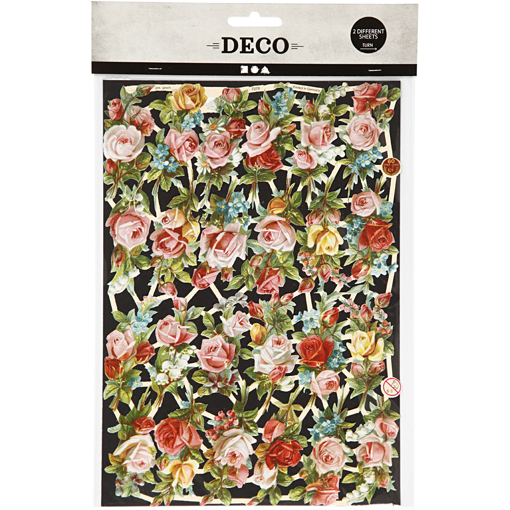 Glansbilder Creativ Company Småblomster 165x235 cm 2 Ark/1 Pk