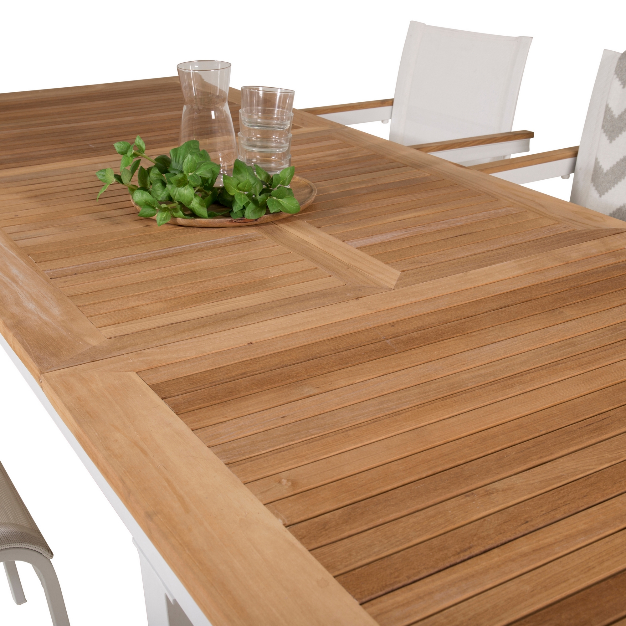 Spisegruppe Venture Home Perla 160/240 med 6 Meya Stoler