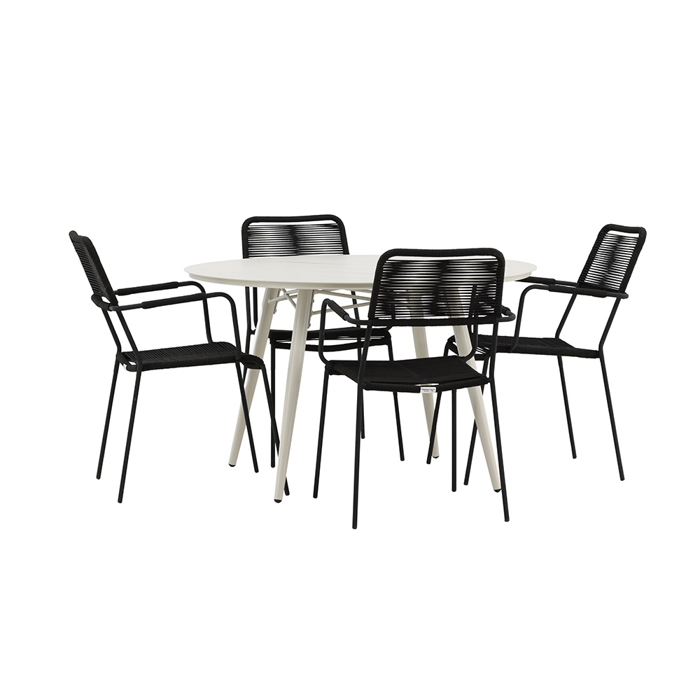 Spisegruppe Venture Home Lina med 4 Lindos Stoler