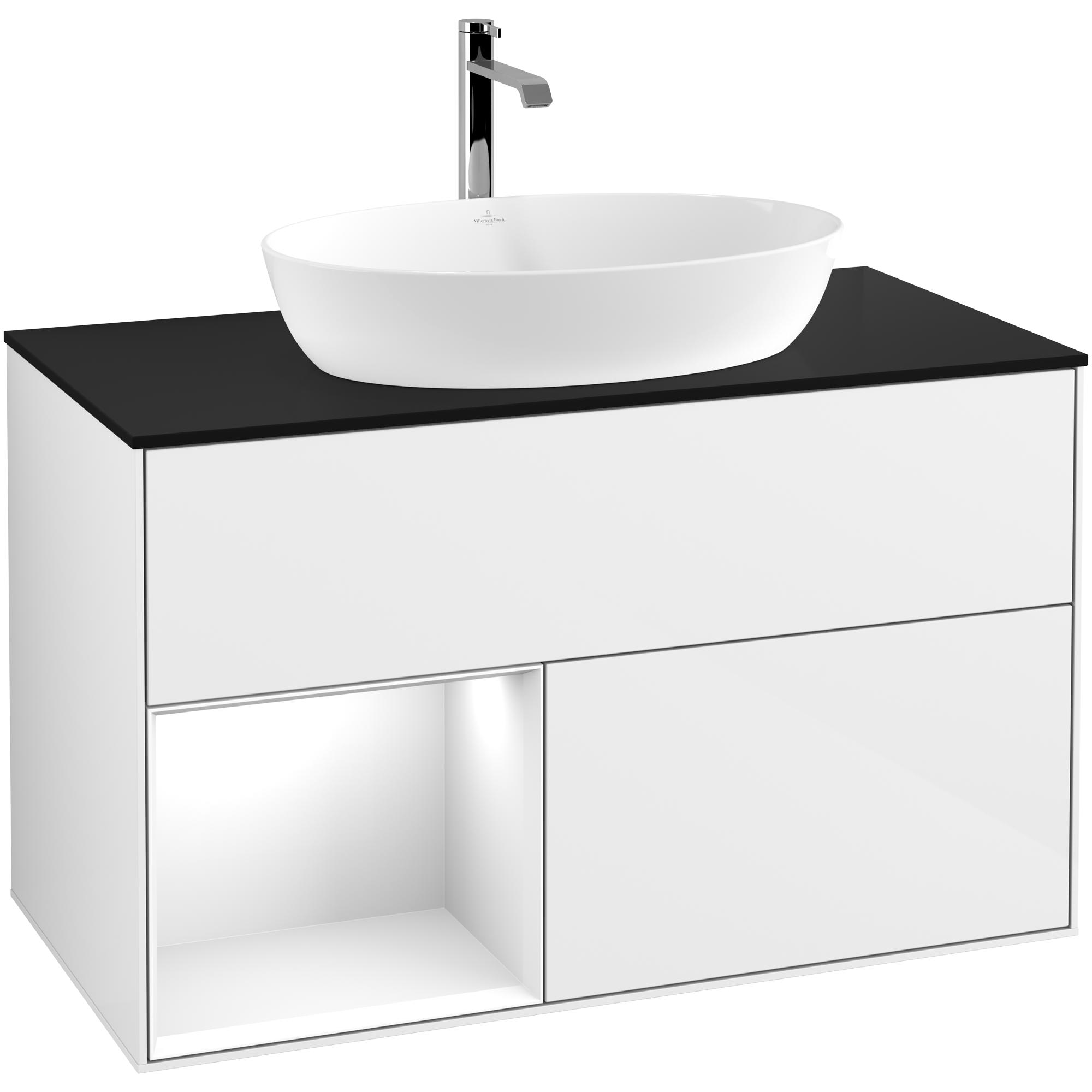 Tvättställsskåp Villeroy & Boch Finion med 2 Lådor Hylla och Bänkskiva för Fristående Tvättställ från Artis & Collaro