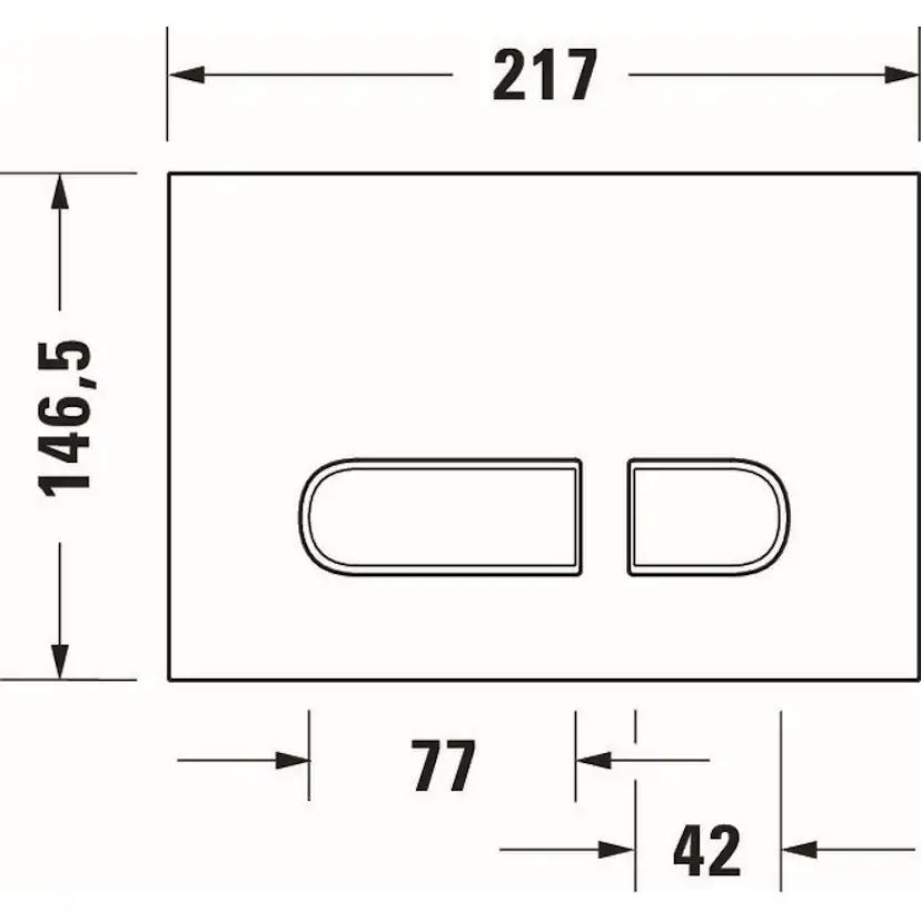 Spyleknapp Duravit Durasystem