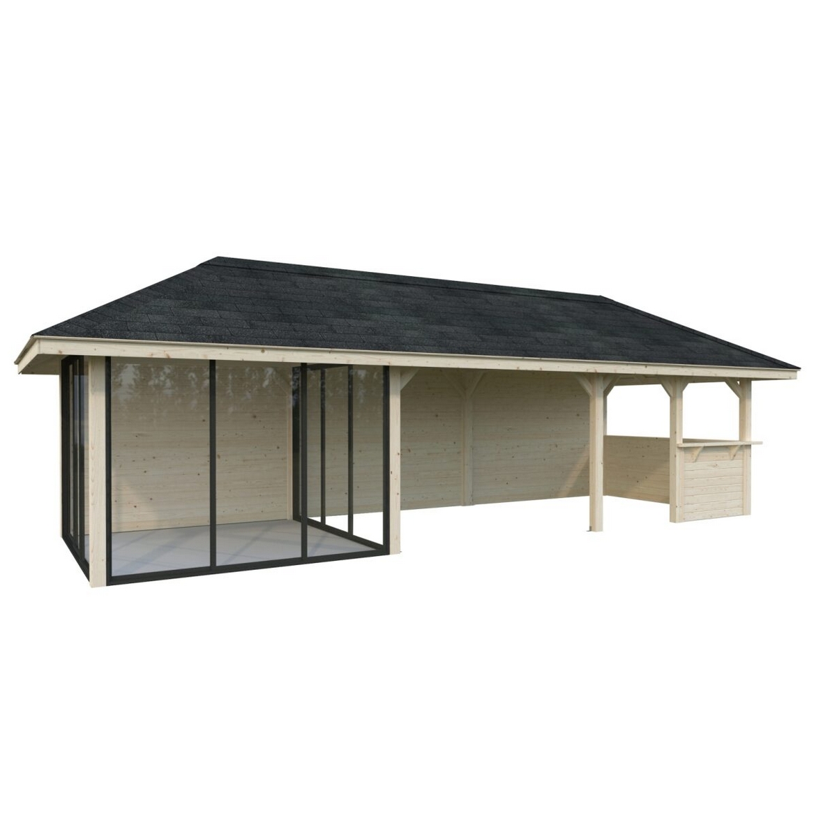 Hagestue Palmako Bianca 24,9 m2 Sett 216 Slide