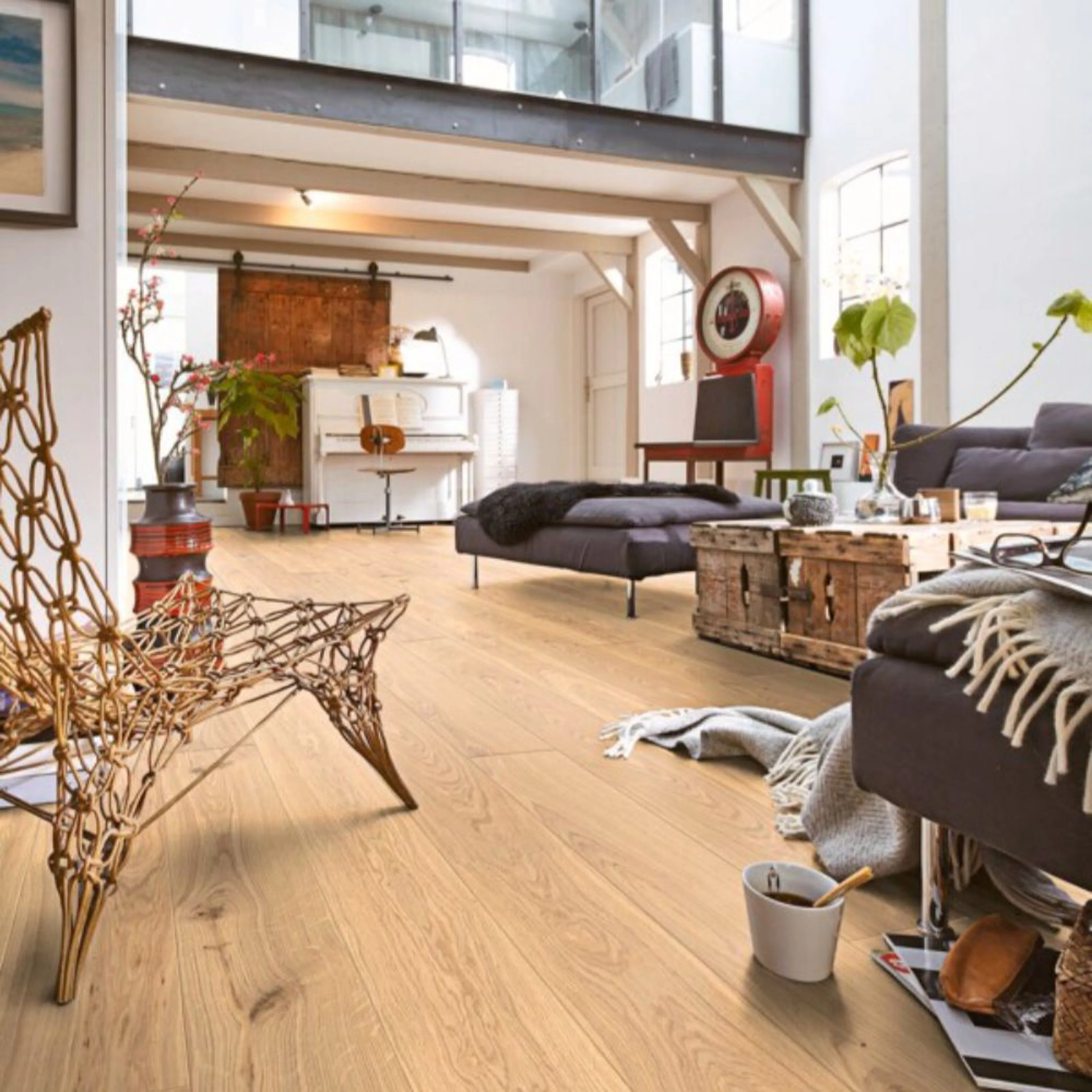 Parkettgolv MeisterParquet. longlife PD 400 Natural light oak lively 09023