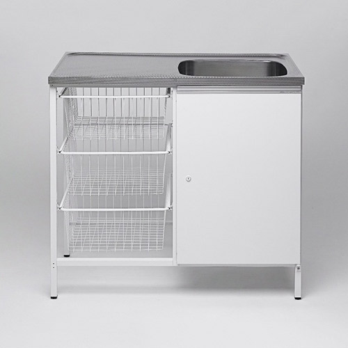 Tvättbänk Contura Steel CAB 10 Vit | inredning - garderob-och-tvattstuga - tvattstugeinredning - tvattskap | KakelKungen