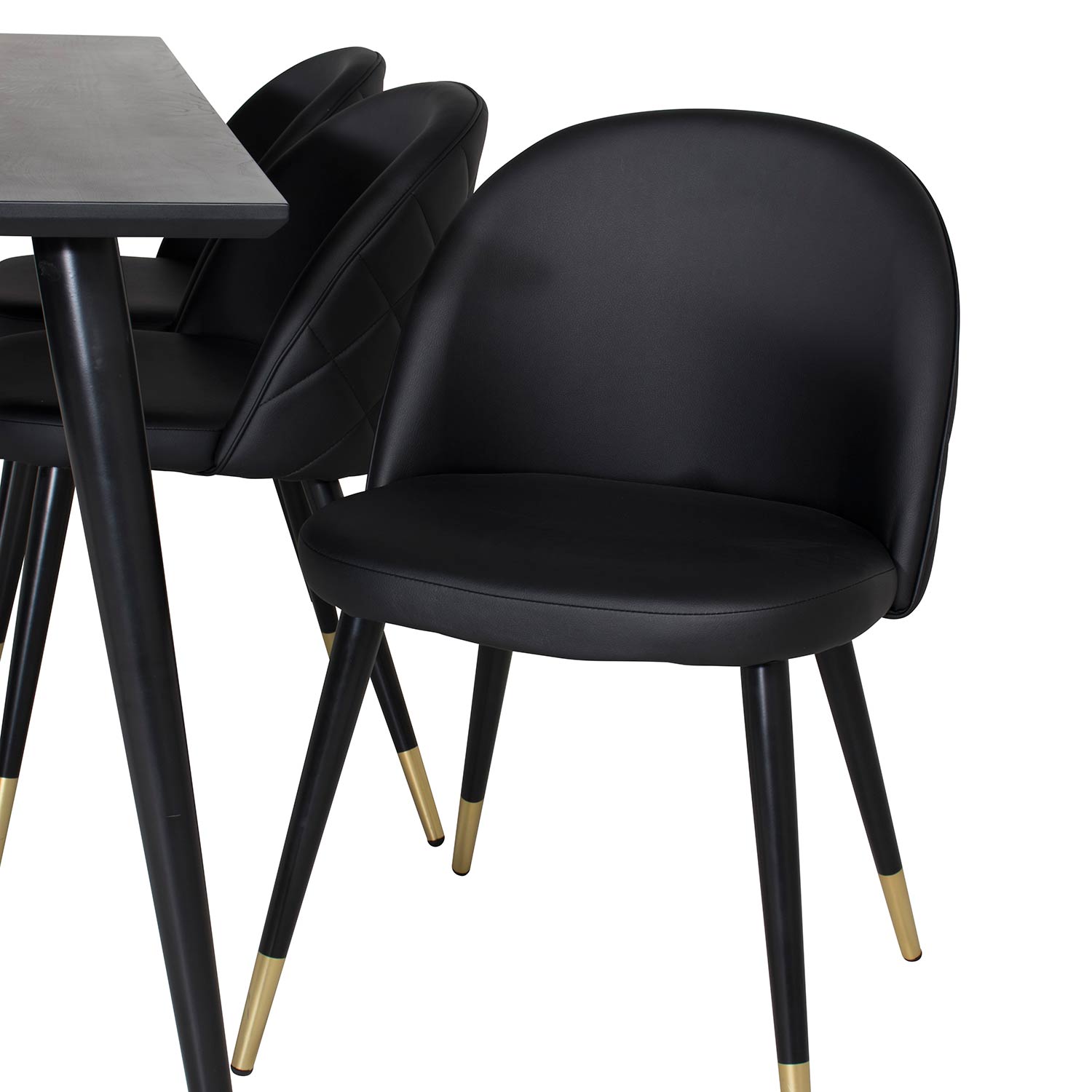 Spisegruppe Venture Home Dipp med 6 Velvet Stoler