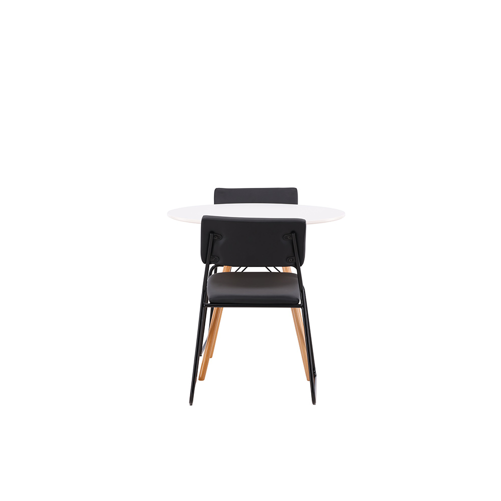 Spisegruppe Venture Home Danburi Ø 60 cm med 2 Kenth Stoler