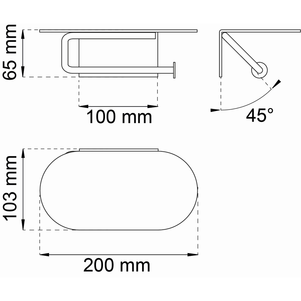 Toalettpapirholder Habo Hazel