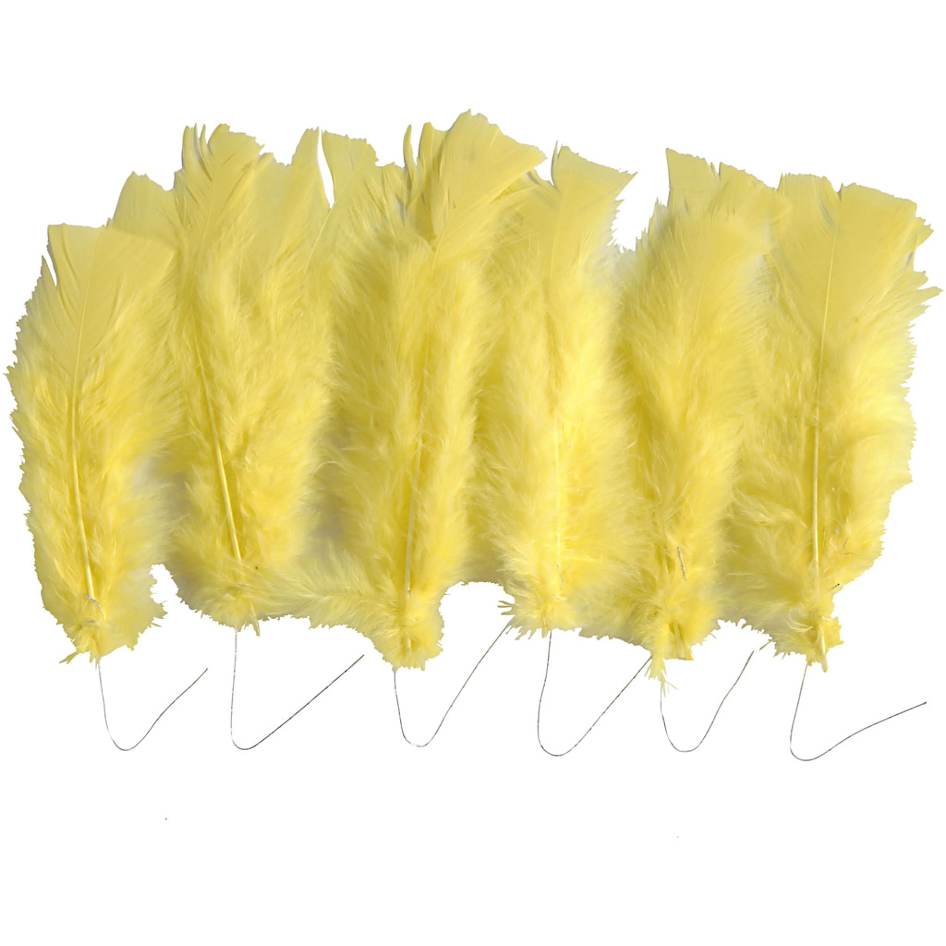 Dunfjær Creativ Company Ass Farger 11-17 cm 1 Pk Gul