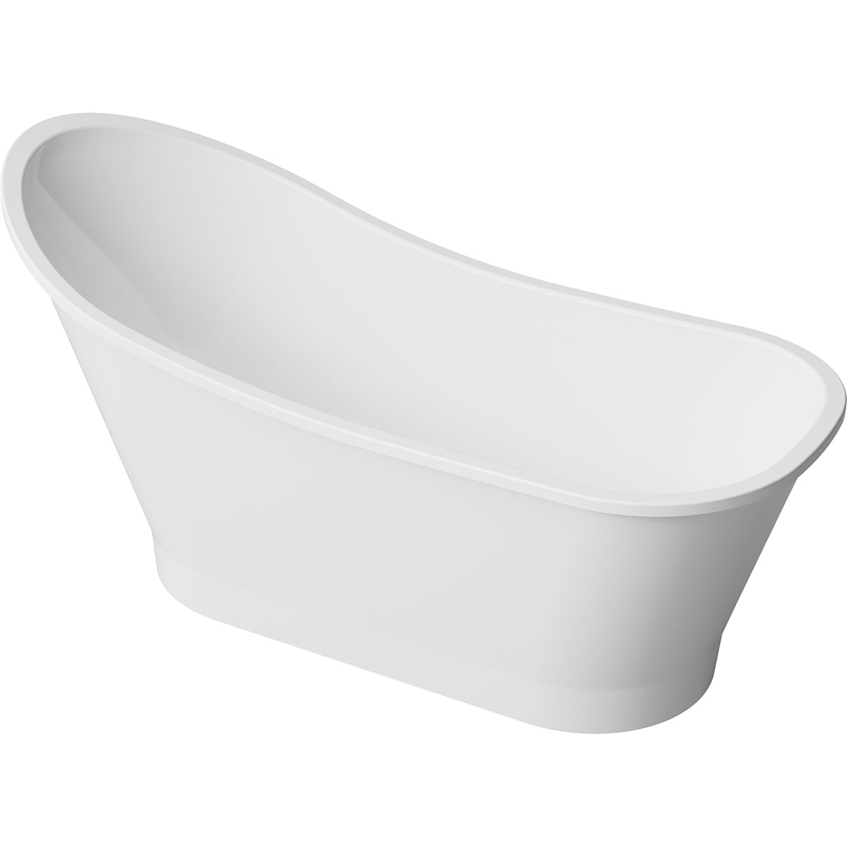 Badekar Bathlife Dvala Støpemarmor 1600 Hvit