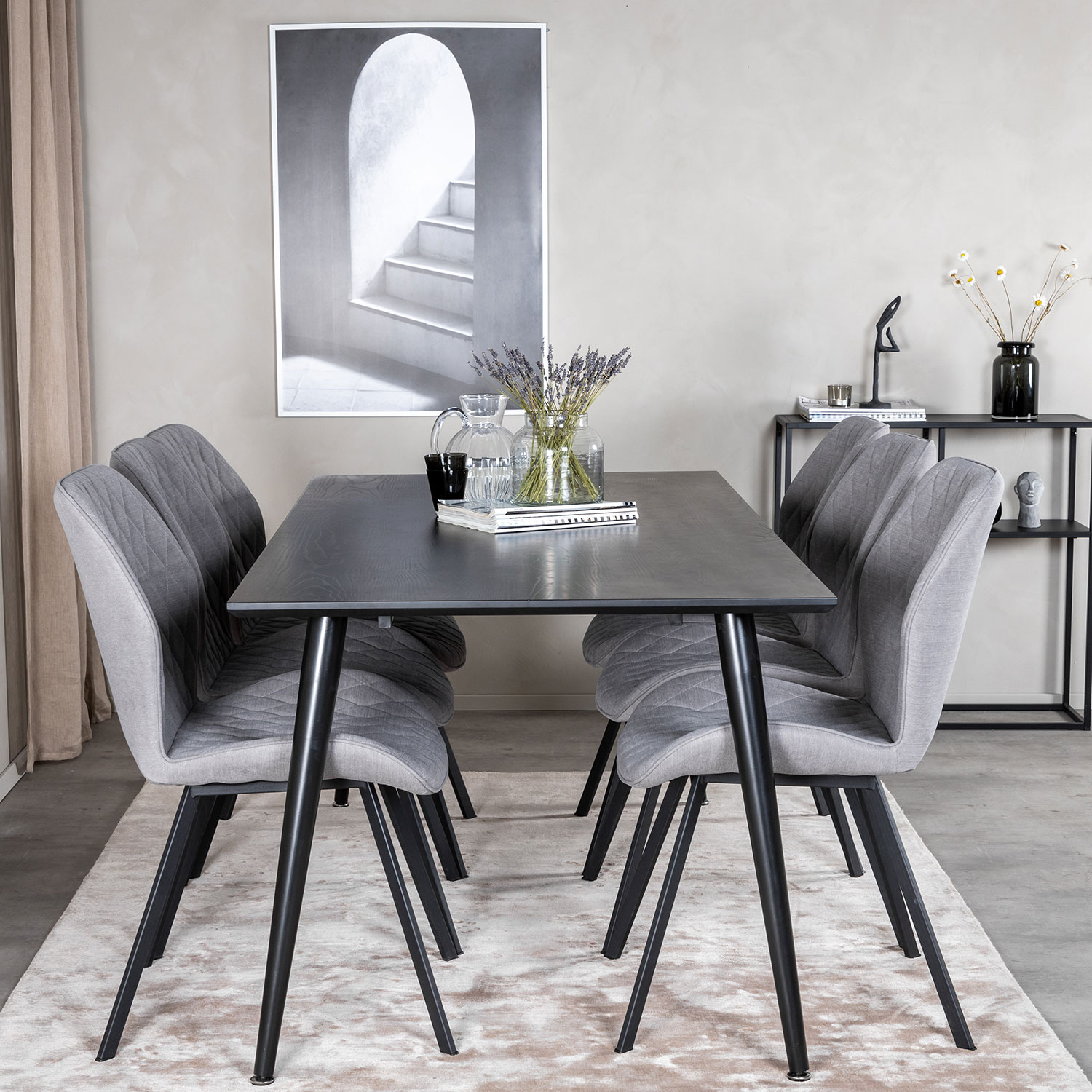 Spisegruppe Venture Home Dipp med 6 Gemma Stoler