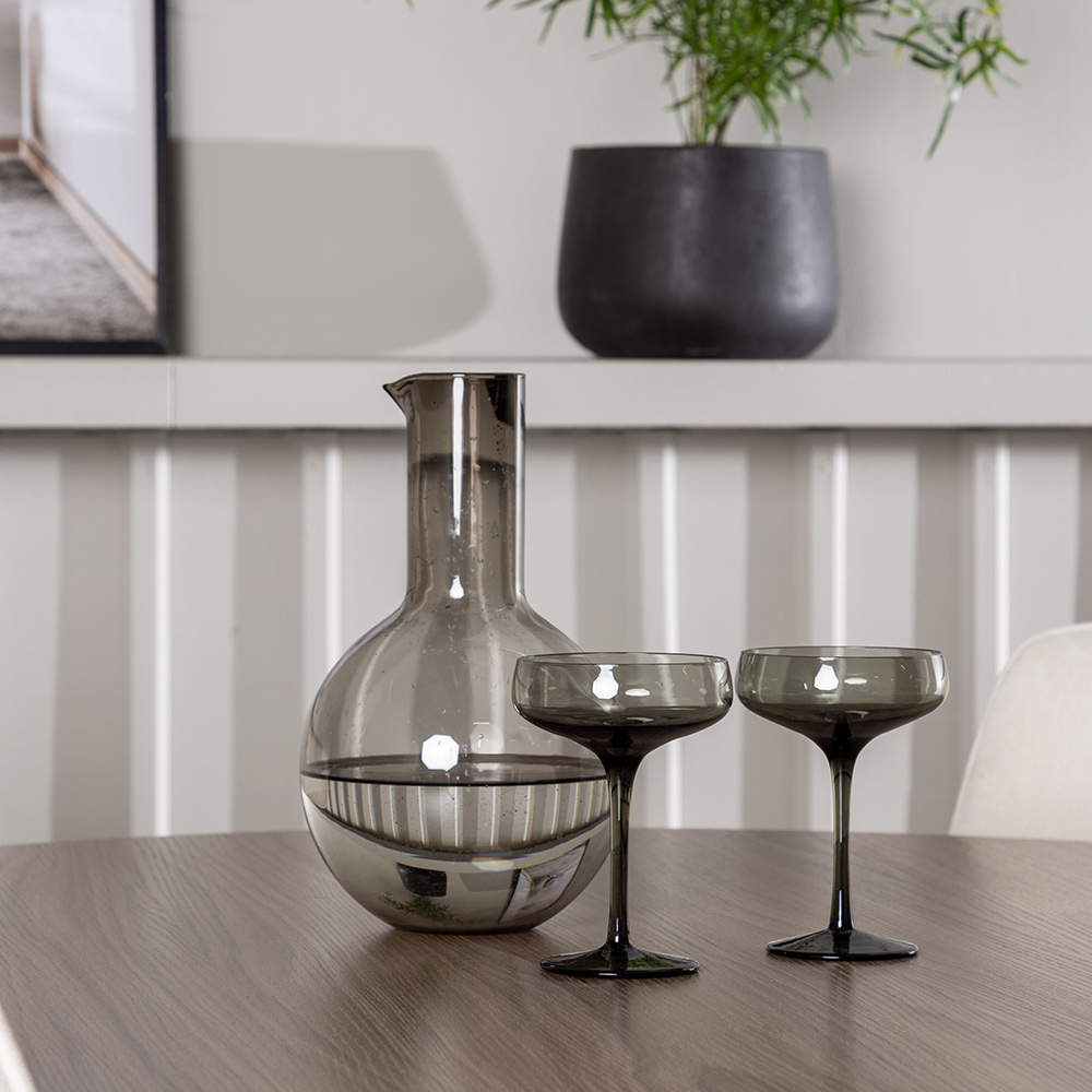 Spisegruppe Venture Home Durango Ø120 cm med 4 stk Rosie Stoler