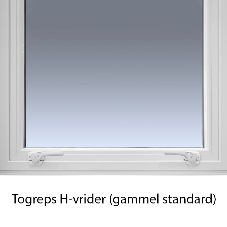 Vindu H-vinduet+ Toppsving 3-Lags PVC