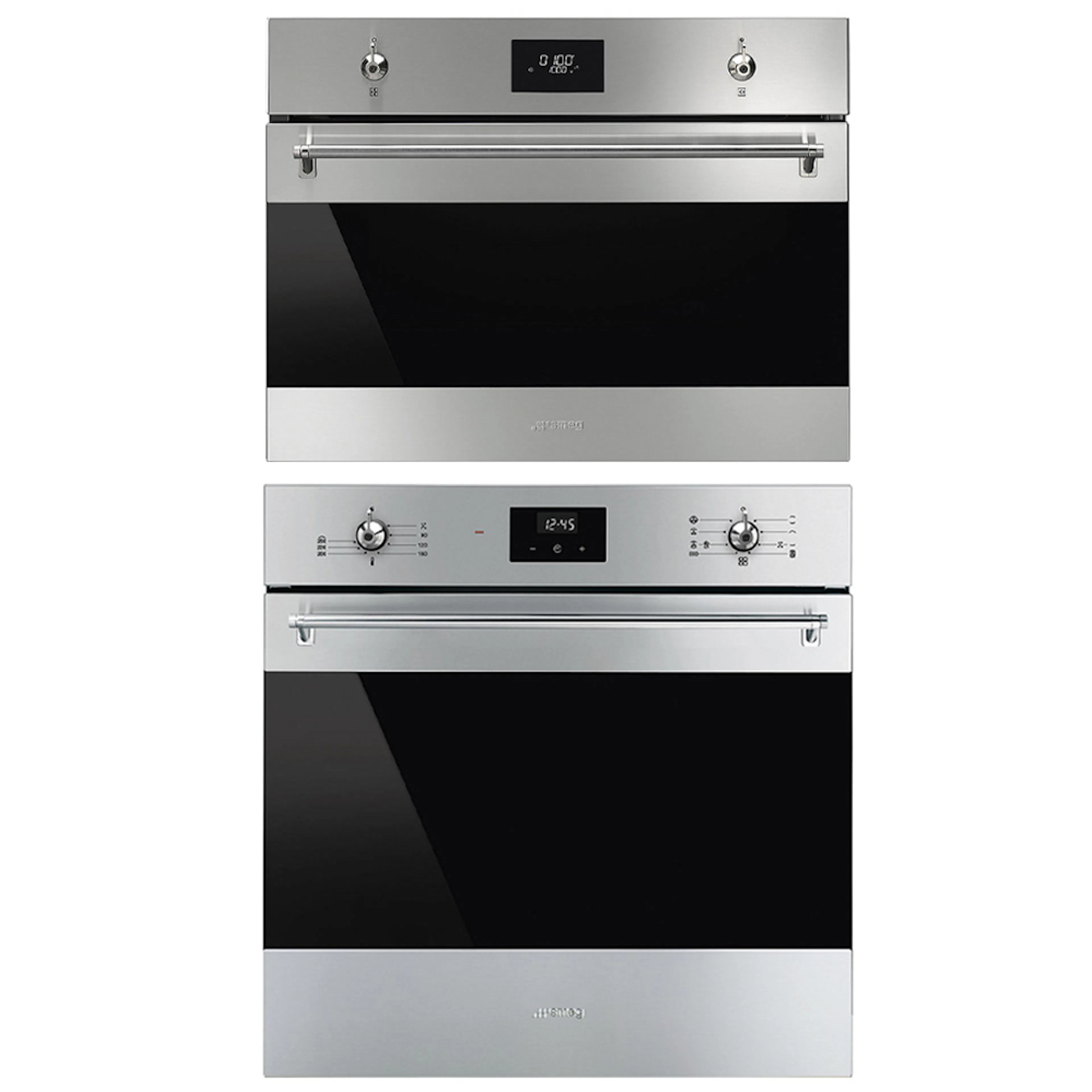 Ovn- og Mikrobølgepakke Smeg SF6300TVX + SO4301M1X Classic Rustfritt