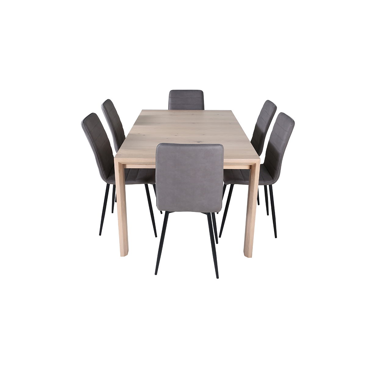 Spisegruppe Venture Home Shy med 6 Walerina Stoler Mikrofiber