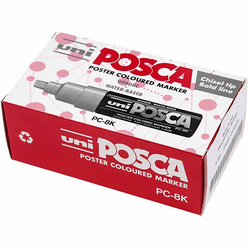 Tusj  Creativ Company Posca Nr PC-8K Ass Farger Strek 8 mm 6 Stk/1 Pk