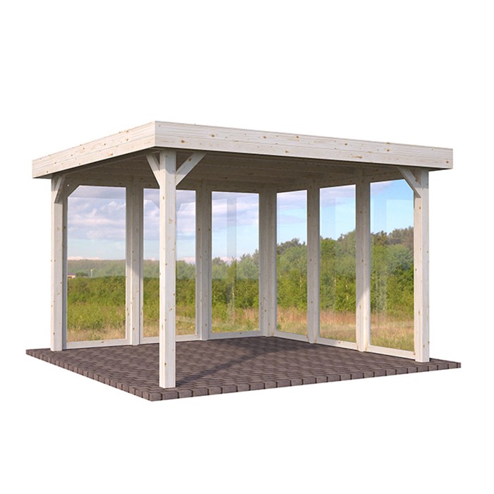 Veggelement Palmako Lucy 12,2 m2 med Helt Vindu