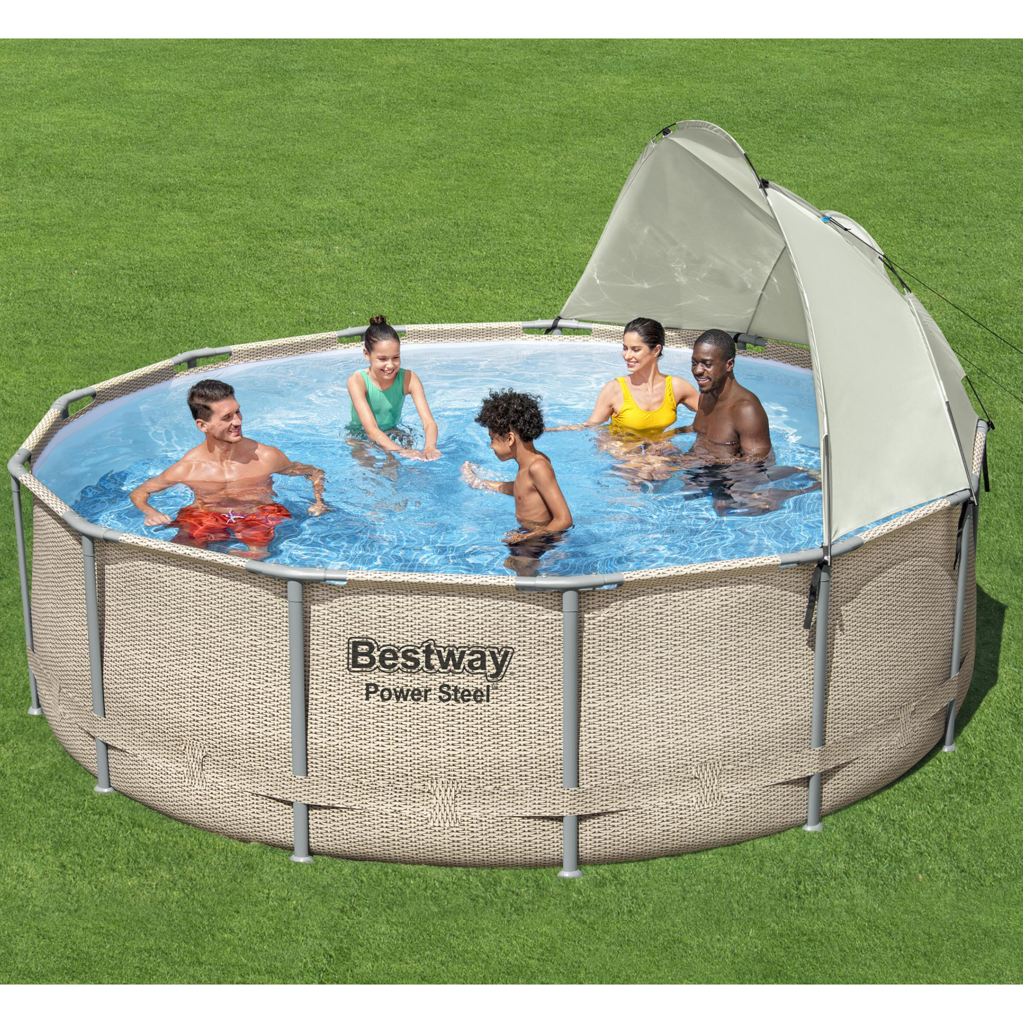 Solskjerm Bestway Flowclear for Overflatebassenger Canopy