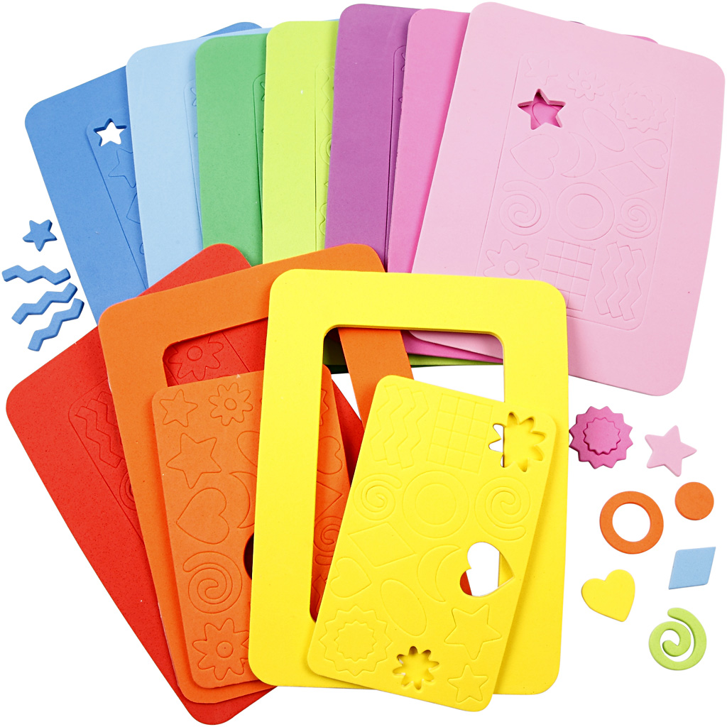 Mosgummiramme Creativ Company Str 13x18 cm 10 Ass/1 Pk