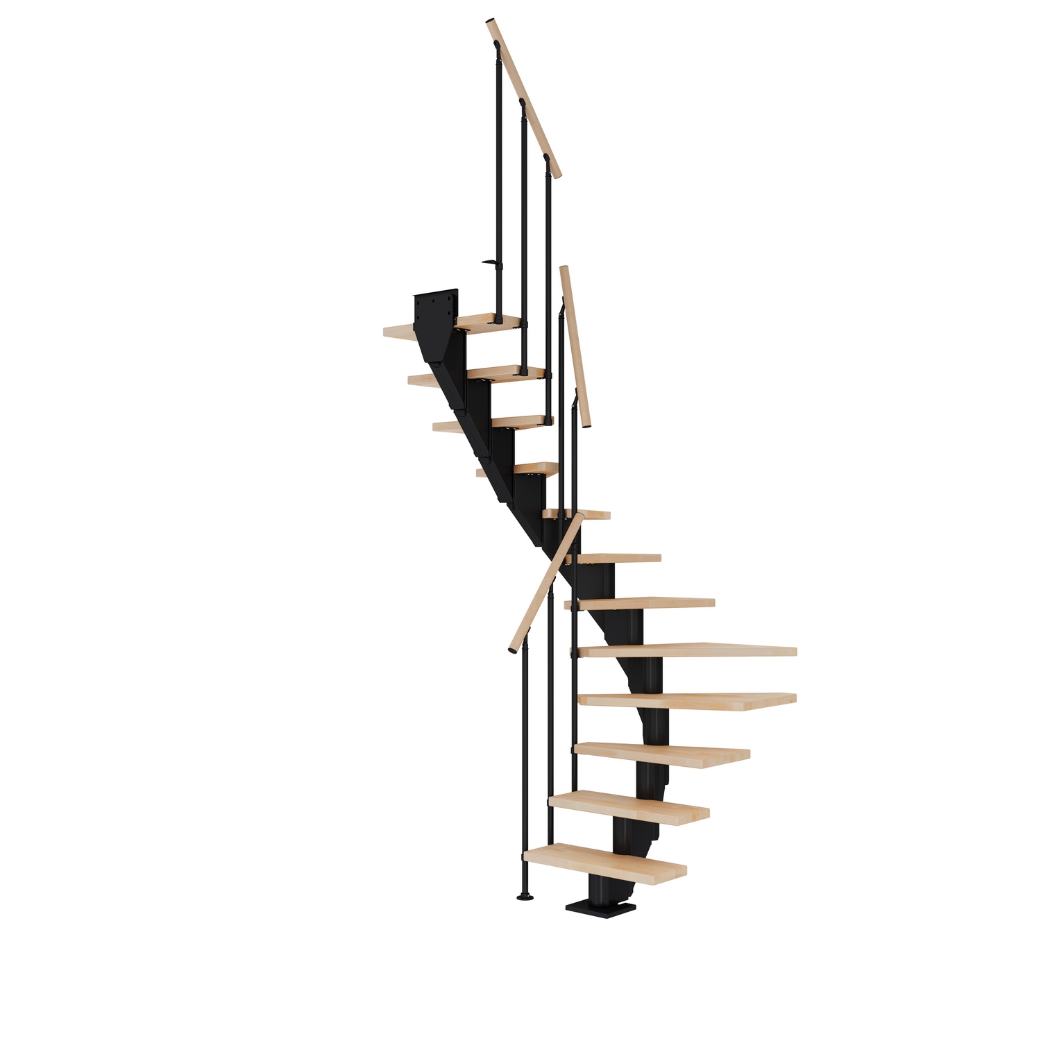 Plassbesparende Trapp Dolle Frankfurt Bøk Oljet 1/2-Sving Classic II